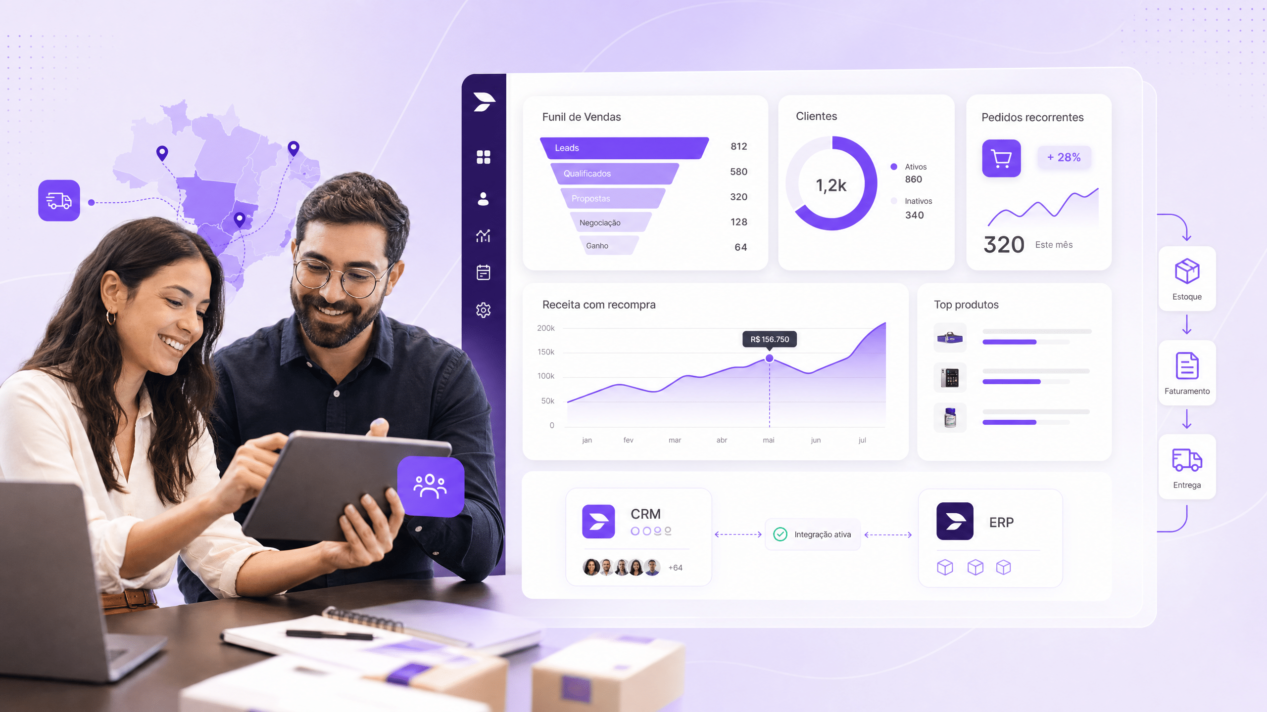 Imagem de topo para o artigo sobre crm para distribuidoras