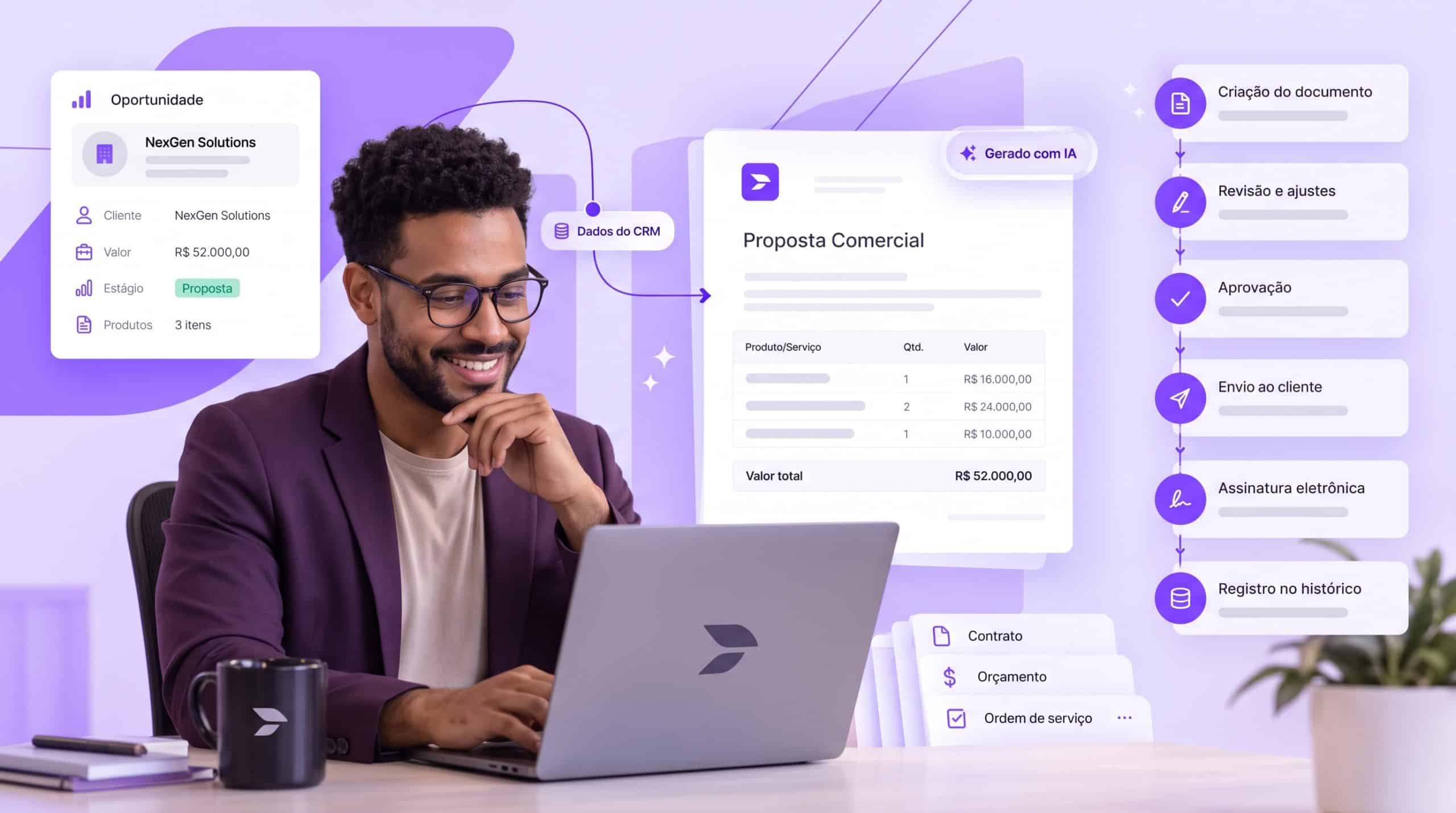 Documentos comerciais com IA
